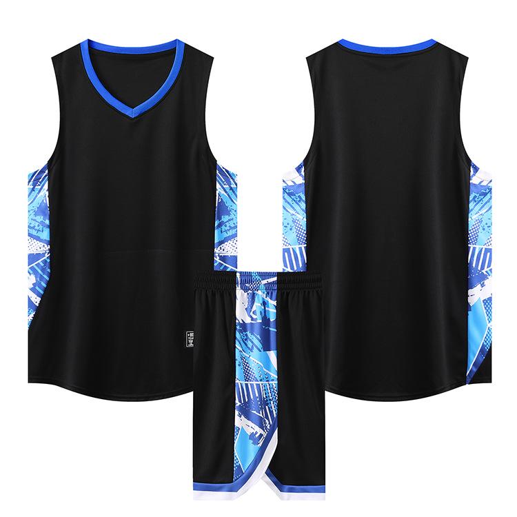 

Basketball Suit Men S Adult Children S College Student Game Jersey Training Suit Vest Jersey Sportswear Summer Clothing 7XL чорний