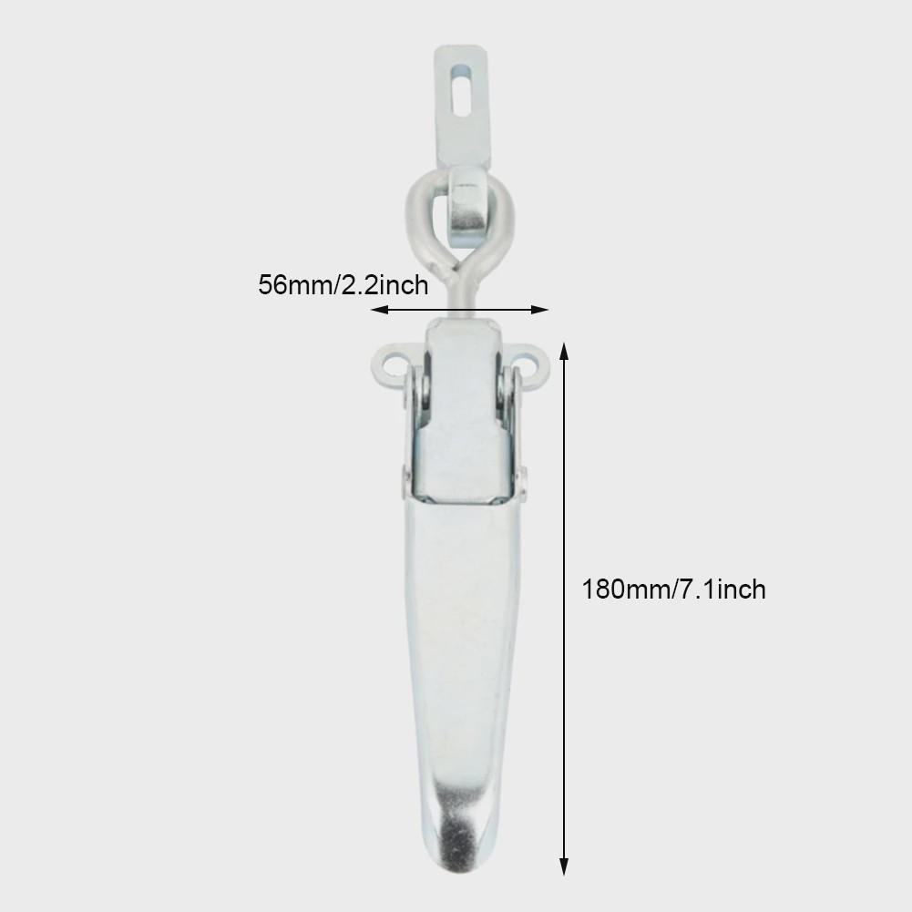 Industrial Grade Iron Spring Safety Latch Compatible with Truck Trailer Container Panels and Heavy-Duty Enclosures
