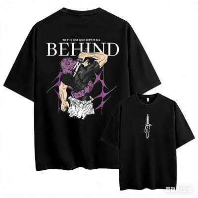 T-shirt Stampata Fushiguro Toji Anime Jujutsu Kaisen Abbigliamento Sportivo estate uomo T-shirt Estiva Cotone
