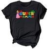 Super Mommio Womens Mothers Day 100% Cotton T-shirt Mens Tees Top Top Funny Mama Mom Cute Gift Idea #MD