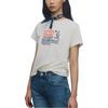 Levis Color Block Letter Print Comfortable Short Sleeve T-Shirt Women T-Shirts White A9276-0000
