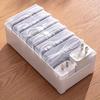 Plastic Cable Organizer Box Set with 7 Clear Storage Trunks-Non-Waterproof,Multipurpose Desktop Cord Management, Charging:able&Accessory Organization