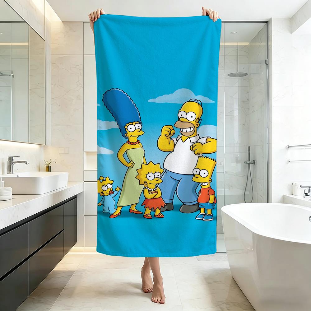 Funny-The SimpsonsS Towel Five-Star Hotel Quality Eco-Friendly Ultra Soft Thick Towels & Beach Towels