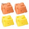 Cute Mechanical Keyboard Keycap 4PCS Cheese Keycaps, 3D Printed Macaron Color Key Caps, Creative Desktop Decoration for Gamers Cross Axis Switches