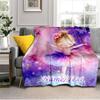 1PC Custom Name Fairy Stars Outdooor Flannel Blankets Throw Blanket All-Season Throw Gift Bedspread for Couch, Bed, Camping Holiday Birthday Gift