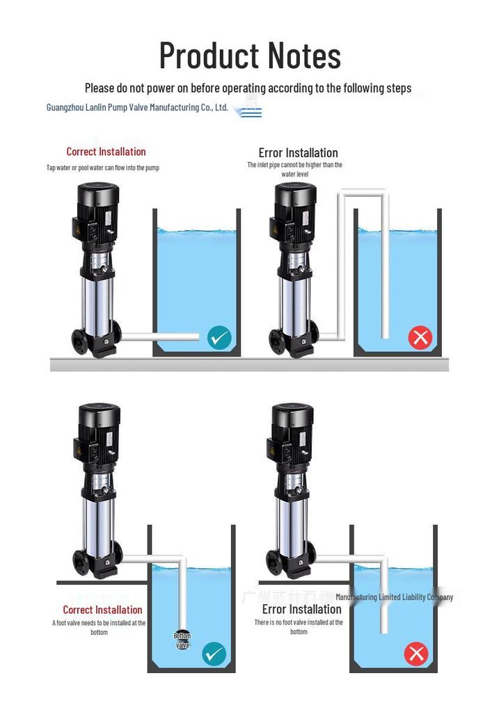 Vertical Multistage Centrifugal Pump 50CDL16-70, 7.5kW - High-Rise Building Water Supply
