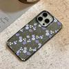 Phone Case For Iphone 12 15 Plus 14 17 Air 11 Pro Max 13 16 Purple Flowers Pink Skin Friendly Raised Lens Anti Scratch Cover