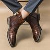 Pánské Zimní Teplé Chelsea Boty Motorkářské Boty Retro Společenské Smoking Svatba Pánské Kotníkové Boty Plus Size