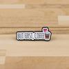 Brooch Pin, Coffee Slogan Design Brooch, Thickened Zinc Alloy Badge, Enamel Paint Stable Buckle Pins for Clothes Hats