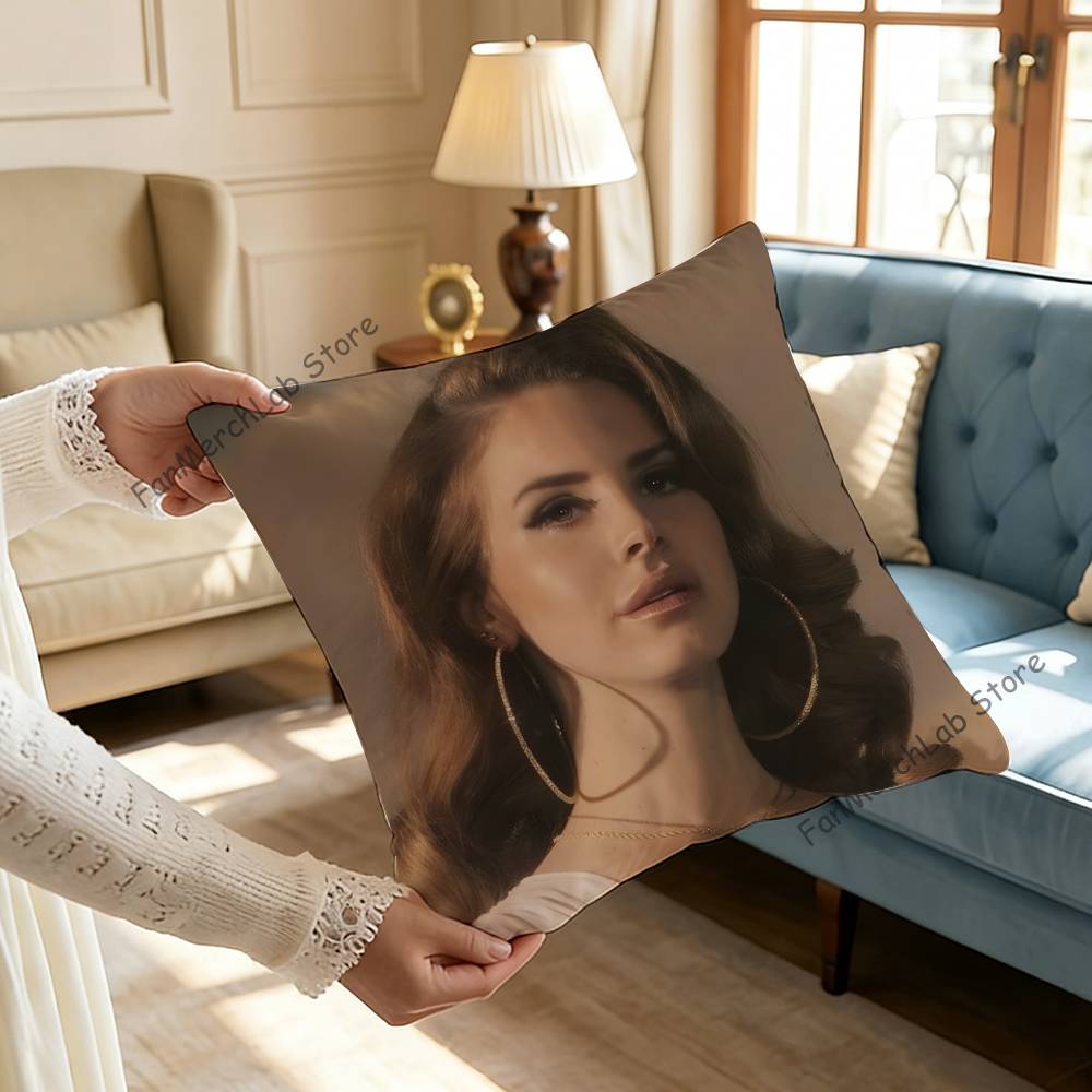 Singer LLana DelS Rey Printed Pillow Cover Cushion Case Simple Sofa Pillow Case No Pillow Core