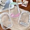 Clear Storage Bag Dollhouse Storage Bag with Zipper Hanging Keychain for Bag Gift Bag Packaging Pouch Doll Organizer Bags