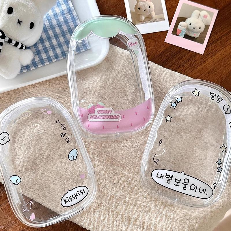 Clear Storage Bag Dollhouse Storage Bag with Zipper Hanging Keychain for Bag Gift Bag Packaging Pouch Doll Organizer Bags