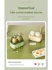 Dual Egg Cooker & Breakfast Steamer: Compact, Multi-Function, Timed Cooking for Eggs & Buns, Ideal for Home & Dorm.