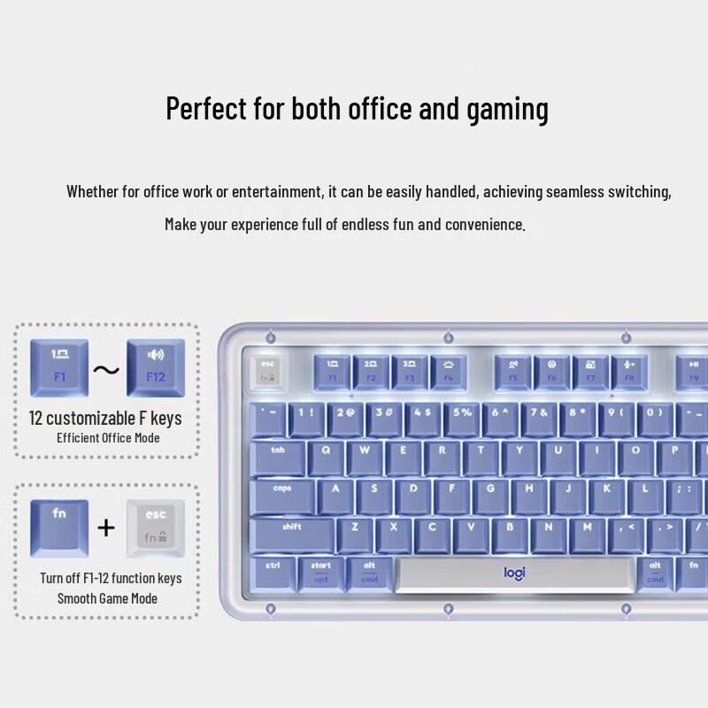 Logitech ALTOKEYS Amber AI Custom Wireless Mechanical Keyboard