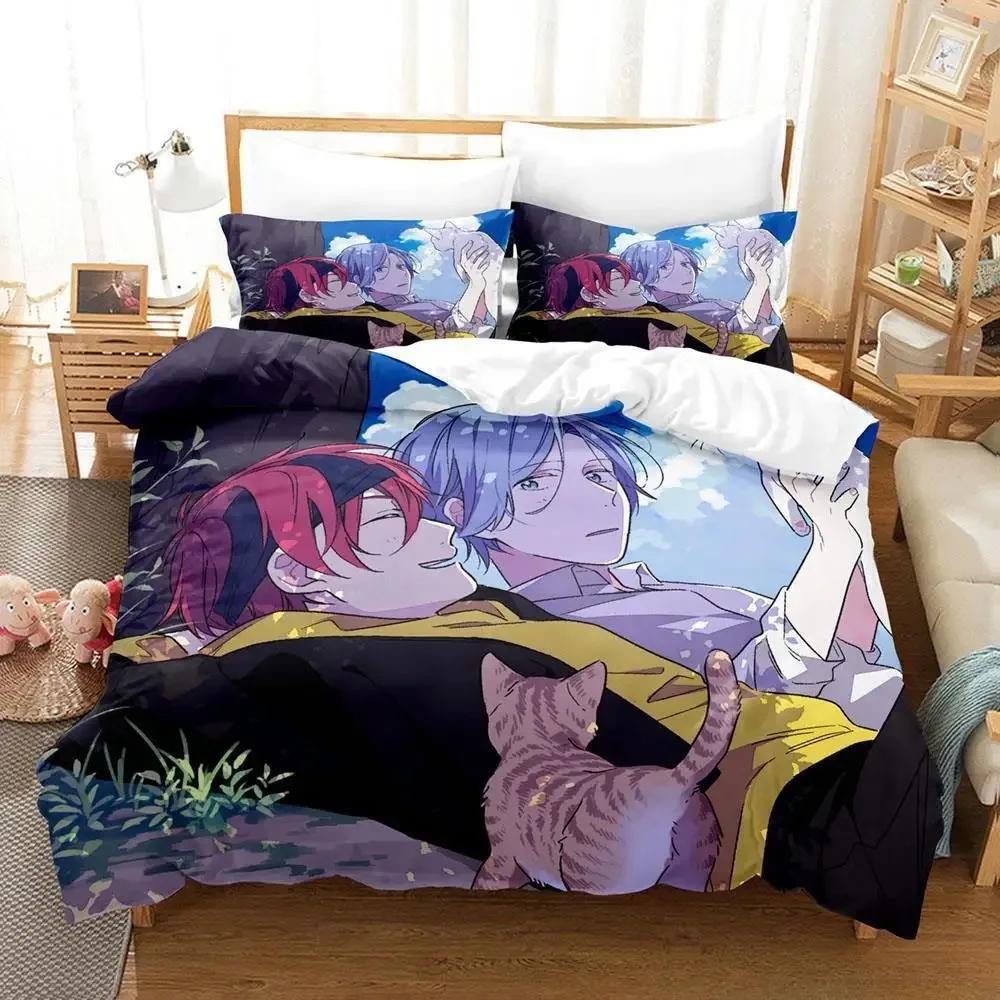 New SK8 the Infinity Beding Set Single Twin Ful Quen King-Sized Dimensionsd Dimensions Bed Linen Set Adult People Kid Bedrom Duvet cover Sets Anime