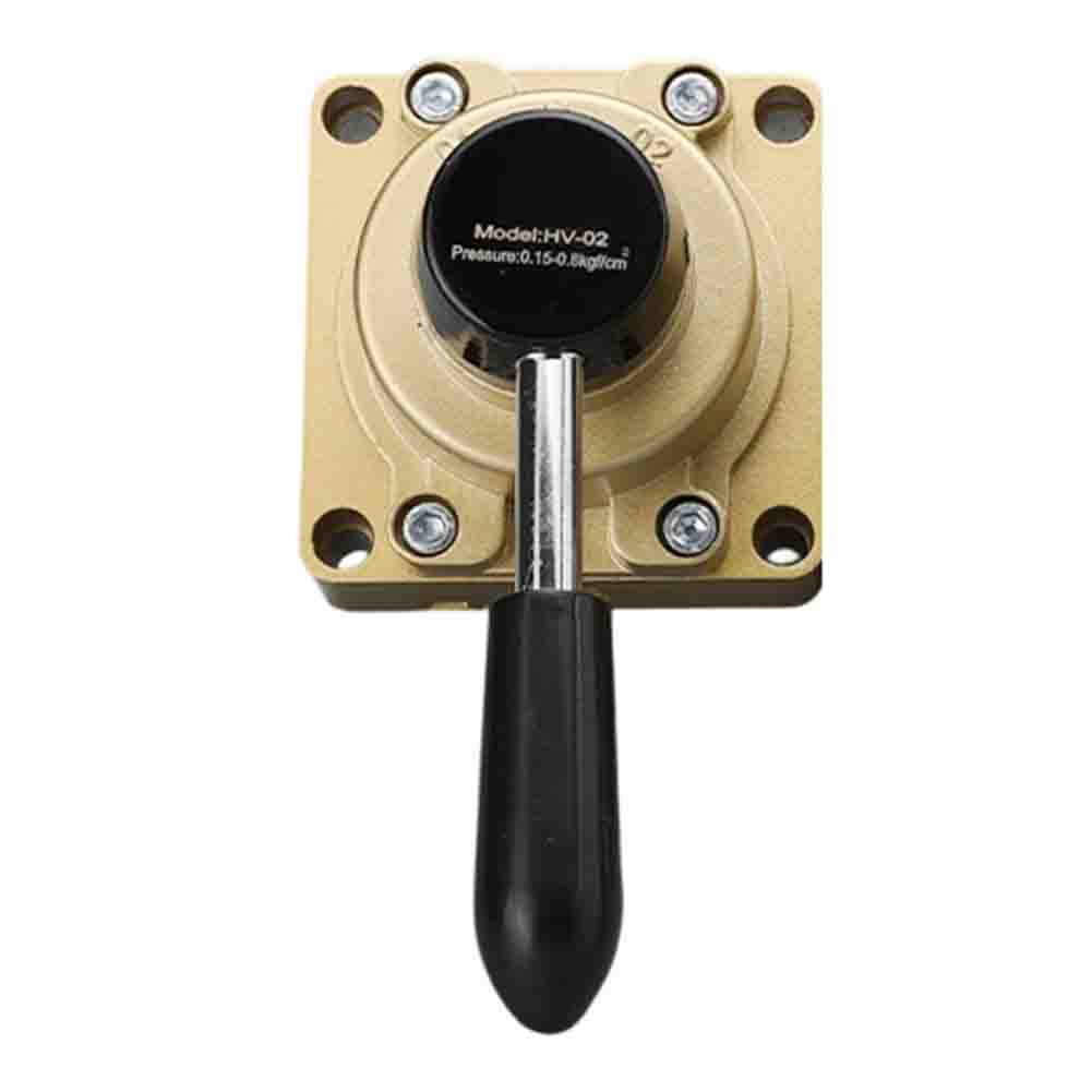 Manuelles Luftstrom-Regelventil mit drehbarem Hebelgriff, geeignet für Industriemaschinen und Flüssigkeitshandhabungssysteme