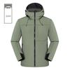Unisex Fleece-Lined Windproof Waterproof Softshell Hooded Jacket for Outdoor Camp & Hike