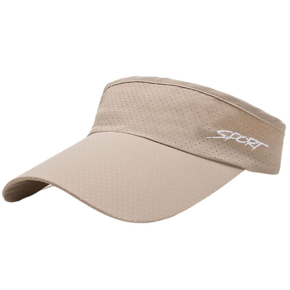 Einfarbig Für Männer Sport Breiter Rand UV-Schutz Koreanischer Stil Hut Damen Kappe Sonnenhut Leere Oberseite Hut