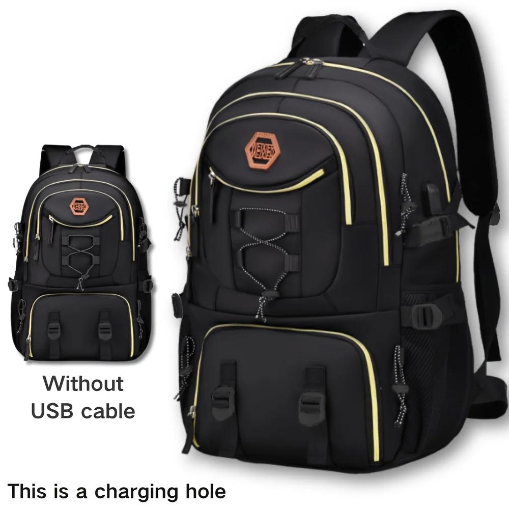 New High-value Leisure Backpack, Large Capacity Travel Mountaineering Bag, Zipper Closure, Oxford Cloth Backpacks
