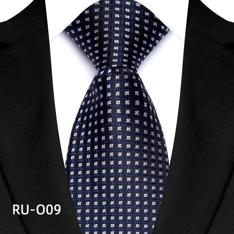 

2023 Мужской галстук для делового костюма с высокой плотностью и цветочным принтом RU-O09