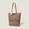 Flower Weave Tote Bag Large Capacity Summer Beach Straw Handbag Bohemian Shoulder Bag  Summer