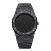 Men's Arabic Numerals Black Matte Quartz Watch