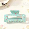 Decorative Hair Pins for Travel Colorful Polka Dot Claw Clip Women, Sweet Macaron Style Non-slip Shark Trendy Accessories Women Gripper Thick