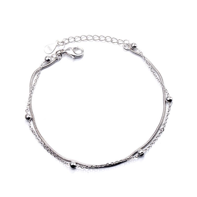 

Минималистичный двухслойный геометрический браслет из бусин - Женский аксессуар в корейском стиле