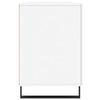 White Desk 140x50x75 cm Particleboard