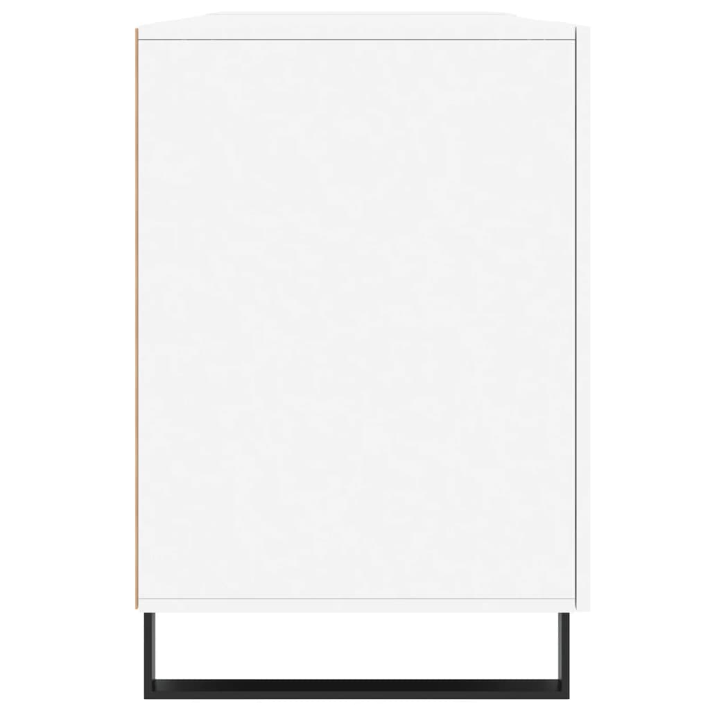 White Desk 140x50x75 cm Particleboard