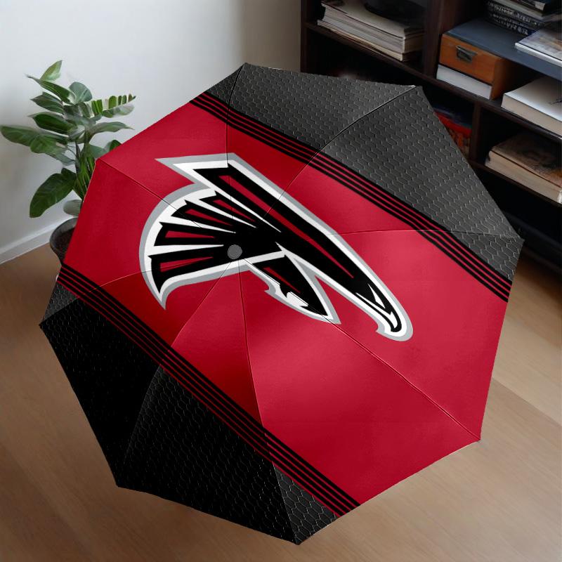 Falcons Logo Umbrella 8-Frame for Travel, Camping, Casual Lightweight Portable Umbrella, Essential for Every Family Holidays Gift