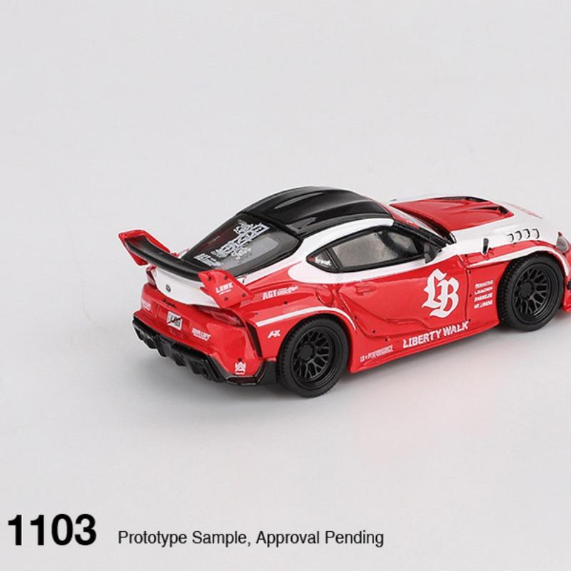 dclky10 MINI GT 1:64 Toyota GR Supra Simulation Die Casting Alloy Car Model Collection Boy Birthday Gift Desktop Decoration
