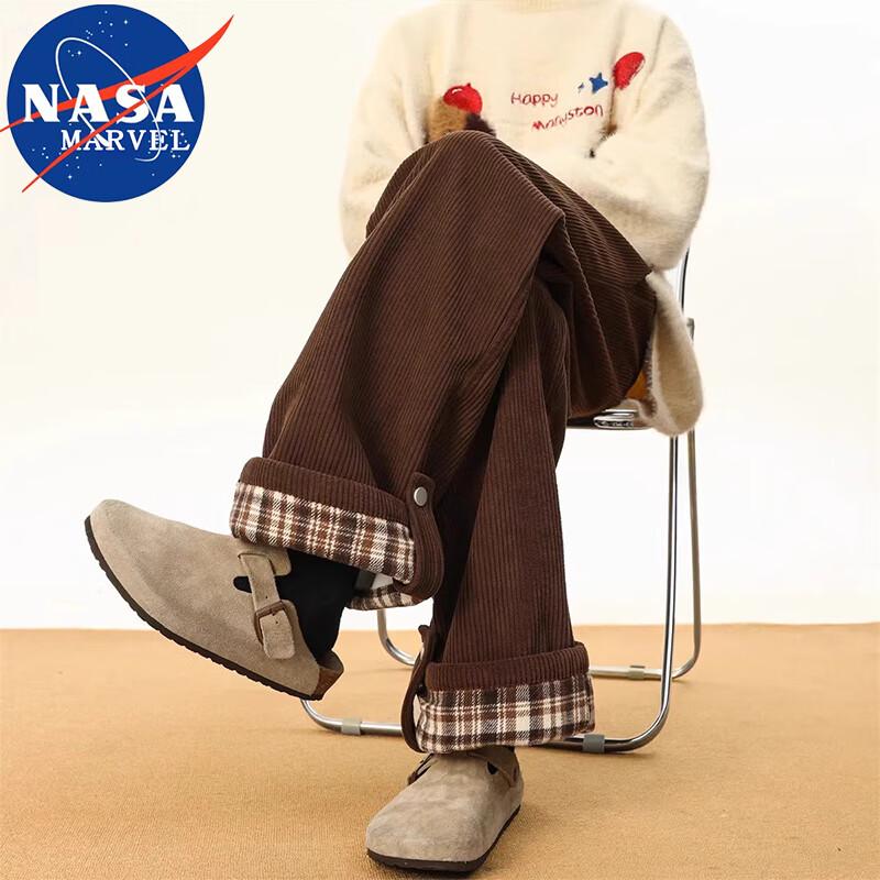 NASA MARVEL Men's Corduroy Straight-Leg Casual Pants