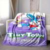 1pc TinyToon Adventures Flannel Throw Blanket - HD Printed Lightweight Soft Warm All-Season Blanket for Sofa, Bed, Travel130