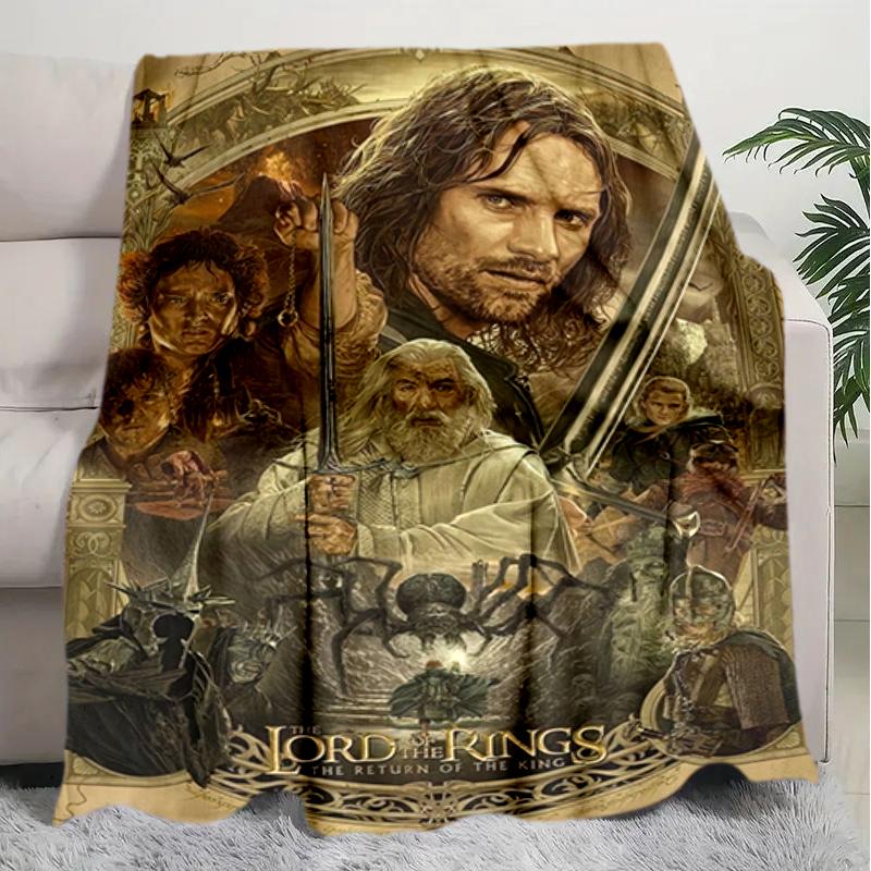 1PC The Lord of the Rings blanket, all-season lightweight home office outdoor nap multifunctional blanket, Christmas gifts