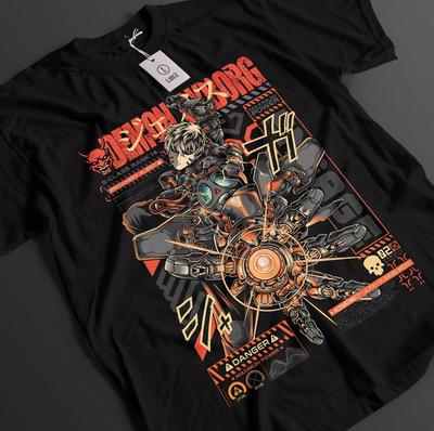One Punch Man Shirt Genos Tshirt Saitama T-Shirt Tatsumaki Top Garou Anime Tee