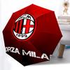 Printed Associazione Calcio Milan Printed Folding Umbrella,Outdoor,Leisure,And Travel Umbrella,Durable Umbrella Fabric,Birthday And Holiday Gift