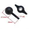 Dla MINI Cooper R55 R56 R60 F54 F55 F56 F60 Ładowarka Bezprzewodowa Uchwyt na Telefon Części Modyfikacyjne Główka Kulowa 17mm Śruby M5