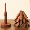 Baumdesign Ständer Holz Untersetzer Dekorativ Hitzebeständig Tischmatte Untersetzer Holz Platzsets Heißer Topf
