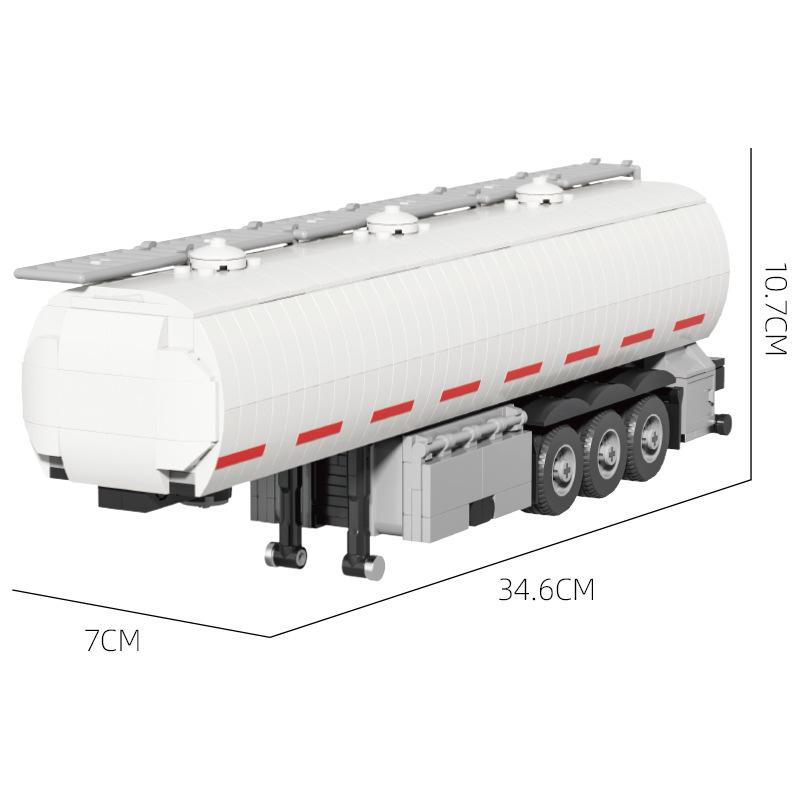 Brick Joy Transportation Truck Series: Semi-Trailer Car Building Blocks for Boys - Small Particle Assembly Toy