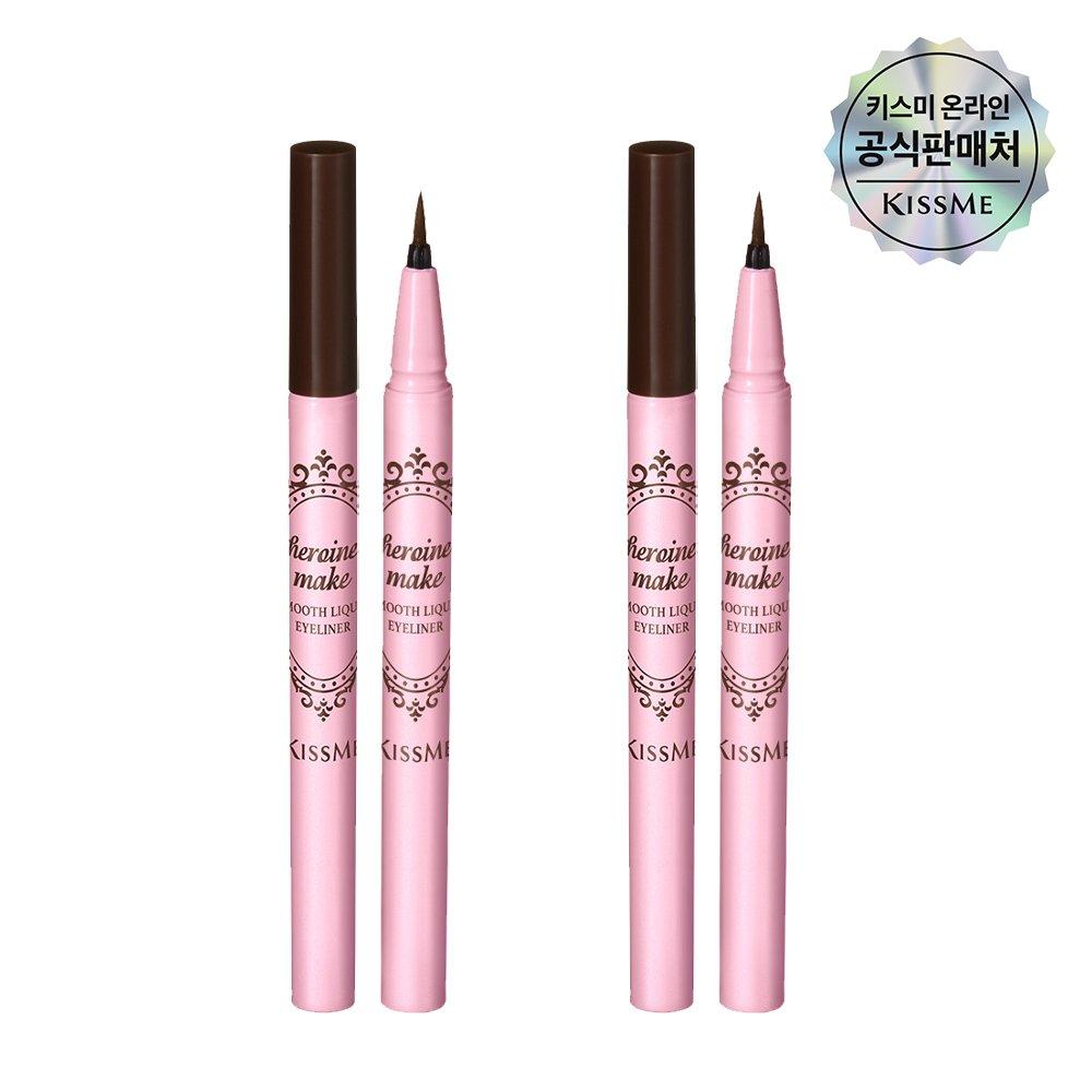 

[1+1] Kiss Me Heroine Make Стойкая жидкая подводка для глаз N 01 Deep Black/ 01 Deep Black