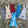 6Pcs Ornaments Easter Bunny Money Holder Unique Cotton Cloth Rabbit Easter Cash Holder DIY Easter Money Holder Cards