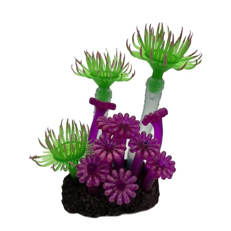 Aquariums Sinkable Decoration Realistic Artificial Coral Fish Tanks Coral Ornament Landscaping Fishtanks Bottom Plant