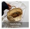 2024 Trendy Handmade Woven Beach Crossbody Straw Bag for Women