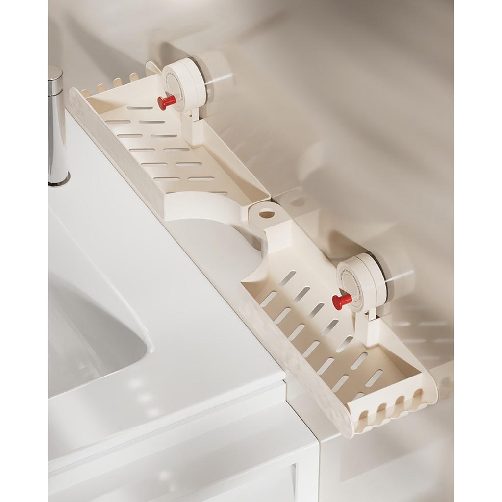 Badezimmer Duschablage mit starkem Saugnapf Badezimmerregal Kein Bohren erforderlich Mehrzweck-Saugnapfregal zur Aufbewahrung