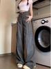 Women's High Waist Retro Wide Leg Cargo Jeans