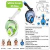 JUNHAIINS Full Face Snorkel Mask Scuba Diving Mask for Adult Goggles Underwater 180° View Transparent Swimming Sunshade Lens