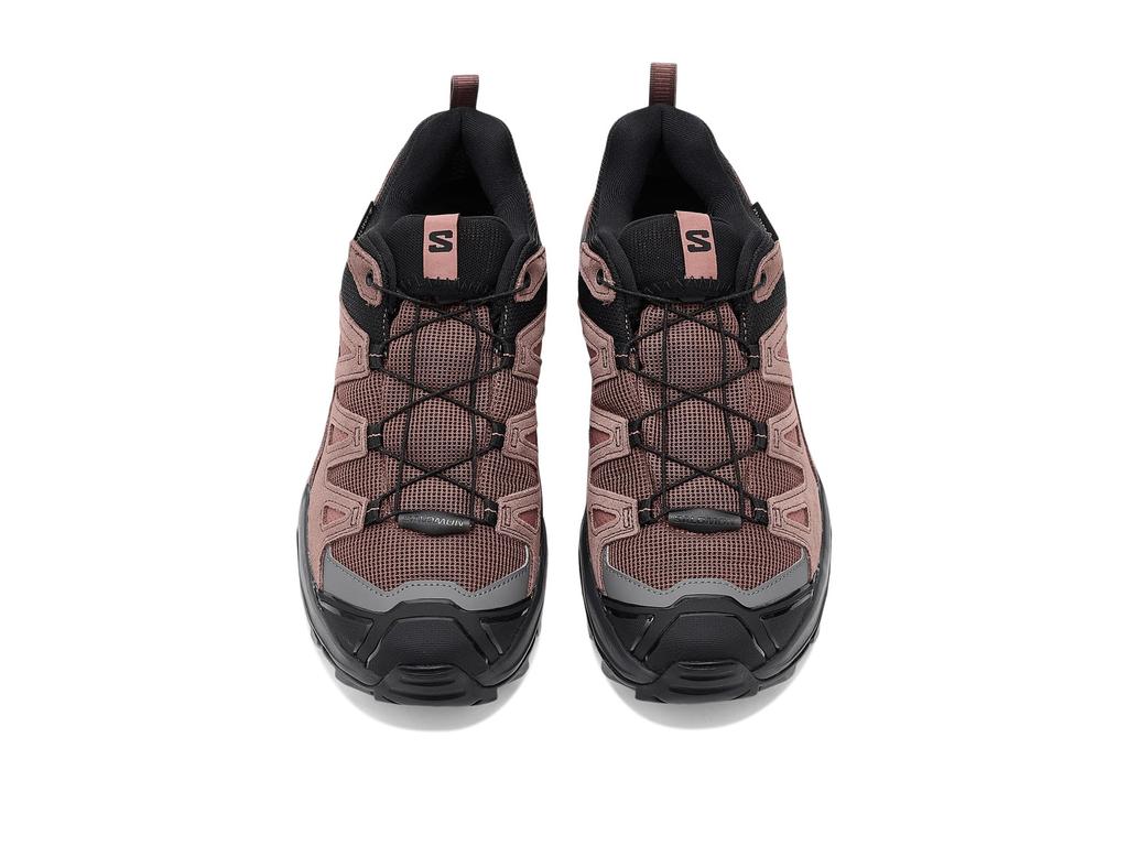 Salomon X ULTRA 360 LTR Hiking and Trekking Shoes Ultra 360 Leather Size cm GORE-TEX Women's (X Gore-Tex) L47571500, Cognac/Peppercorn/Black, 24.5
