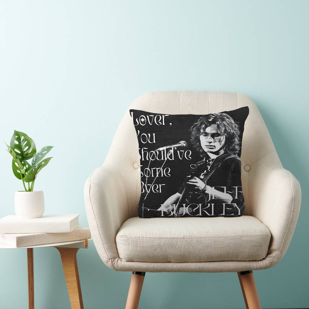 Jeff Buckley Singer Cushion Cover Pillowcase Upholstery Sofa Throw Pillow Home Decor Pillowcas