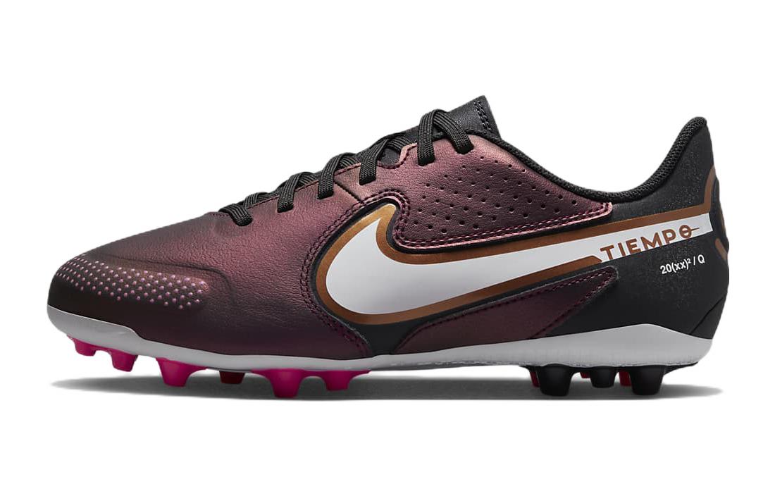 Nike Tiempo Legend 9 Academy MG Cleats Burgundy White GS DR6065-510 32